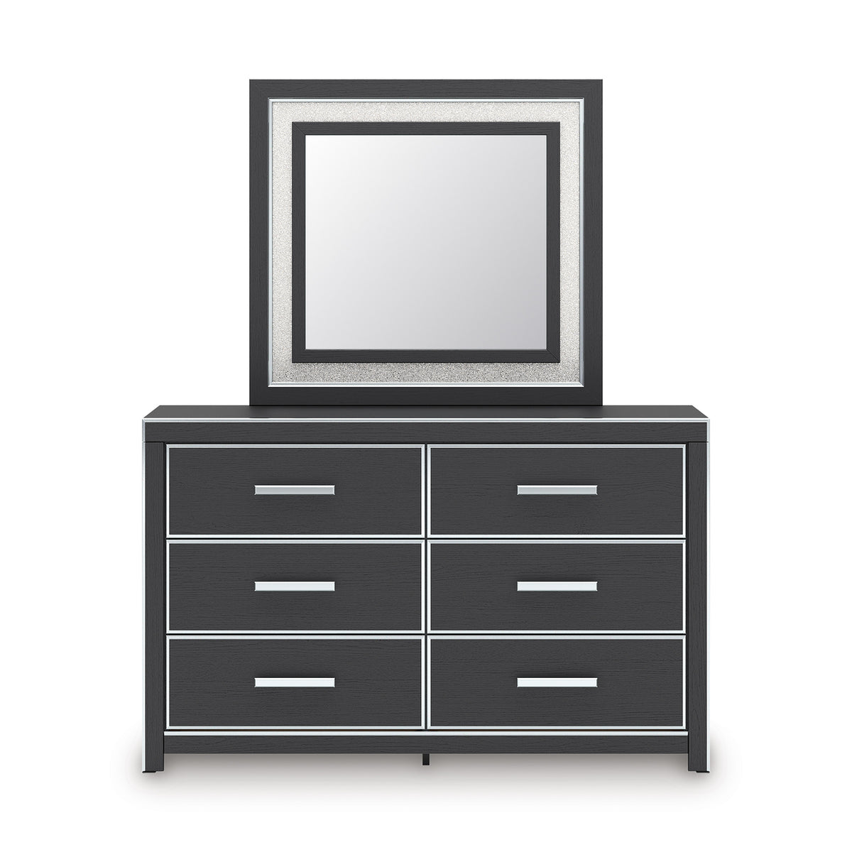 Birmonton Dresser and Mirror Black