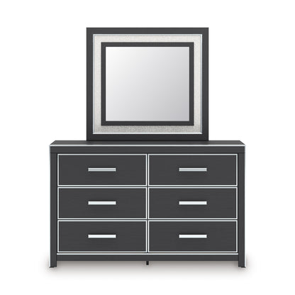 Birmonton Dresser and Mirror Black
