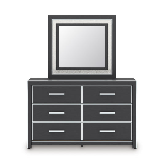 Birmonton Dresser and Mirror Black