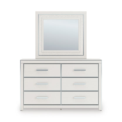 Birmonton Dresser and Mirror White