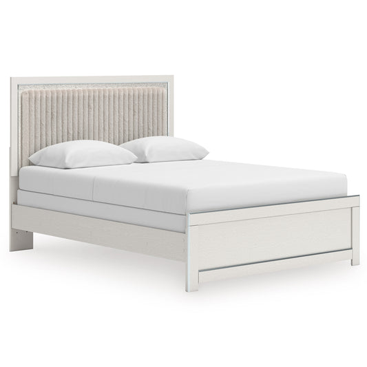 Birmonton Upholstered Panel Platform Bed Queen