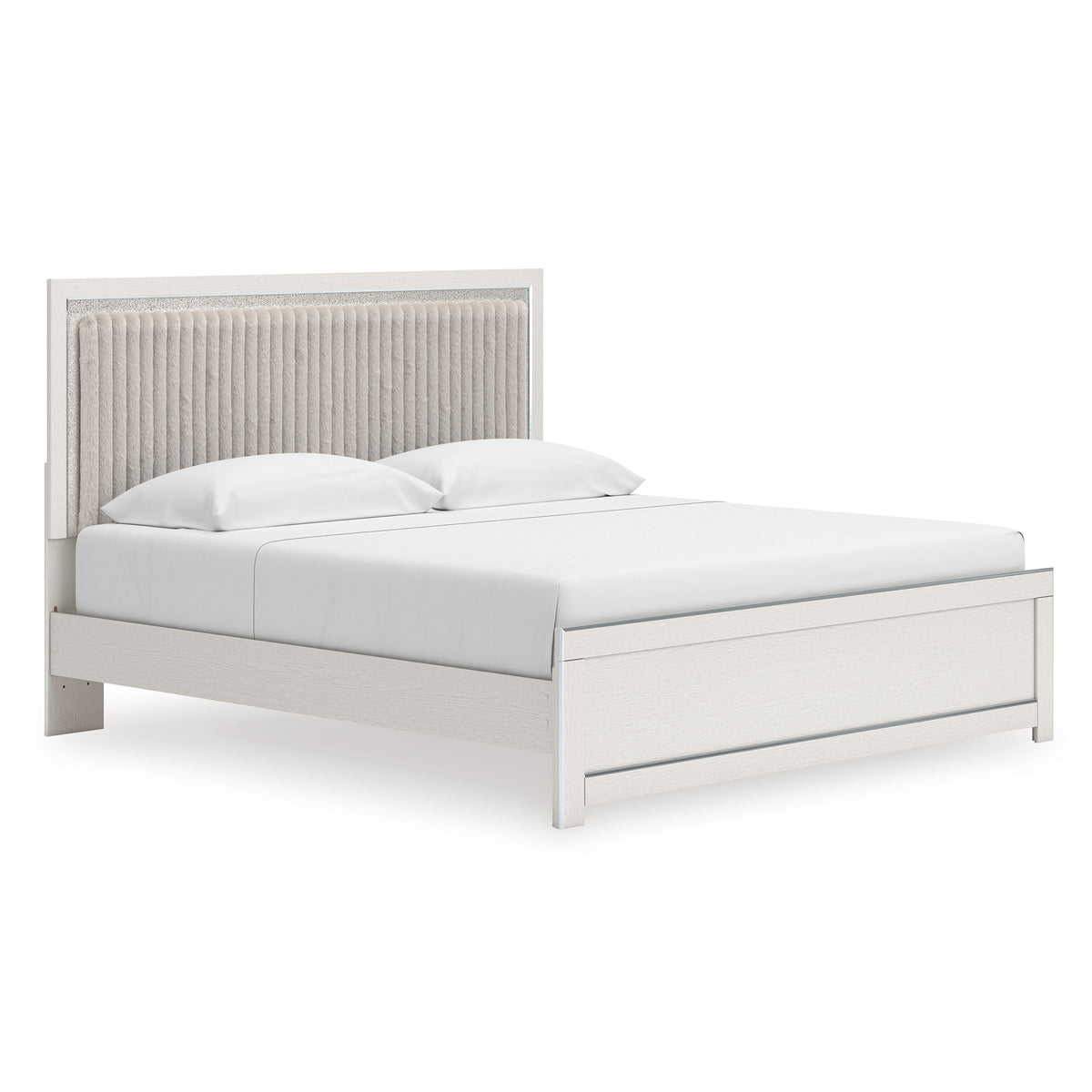 Birmonton Upholstered Panel Platform Bed King
