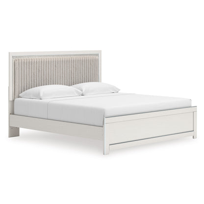Birmonton Upholstered Panel Platform Bed King