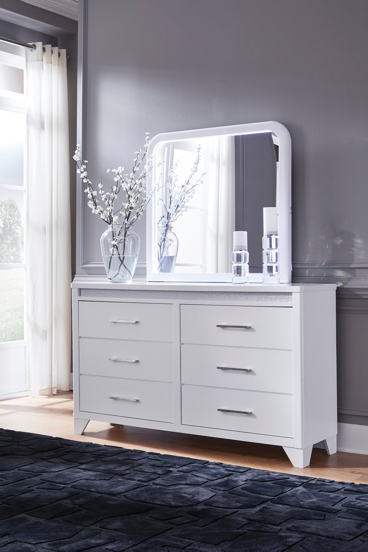 Ashley Frostlyn Dresser and Mirror