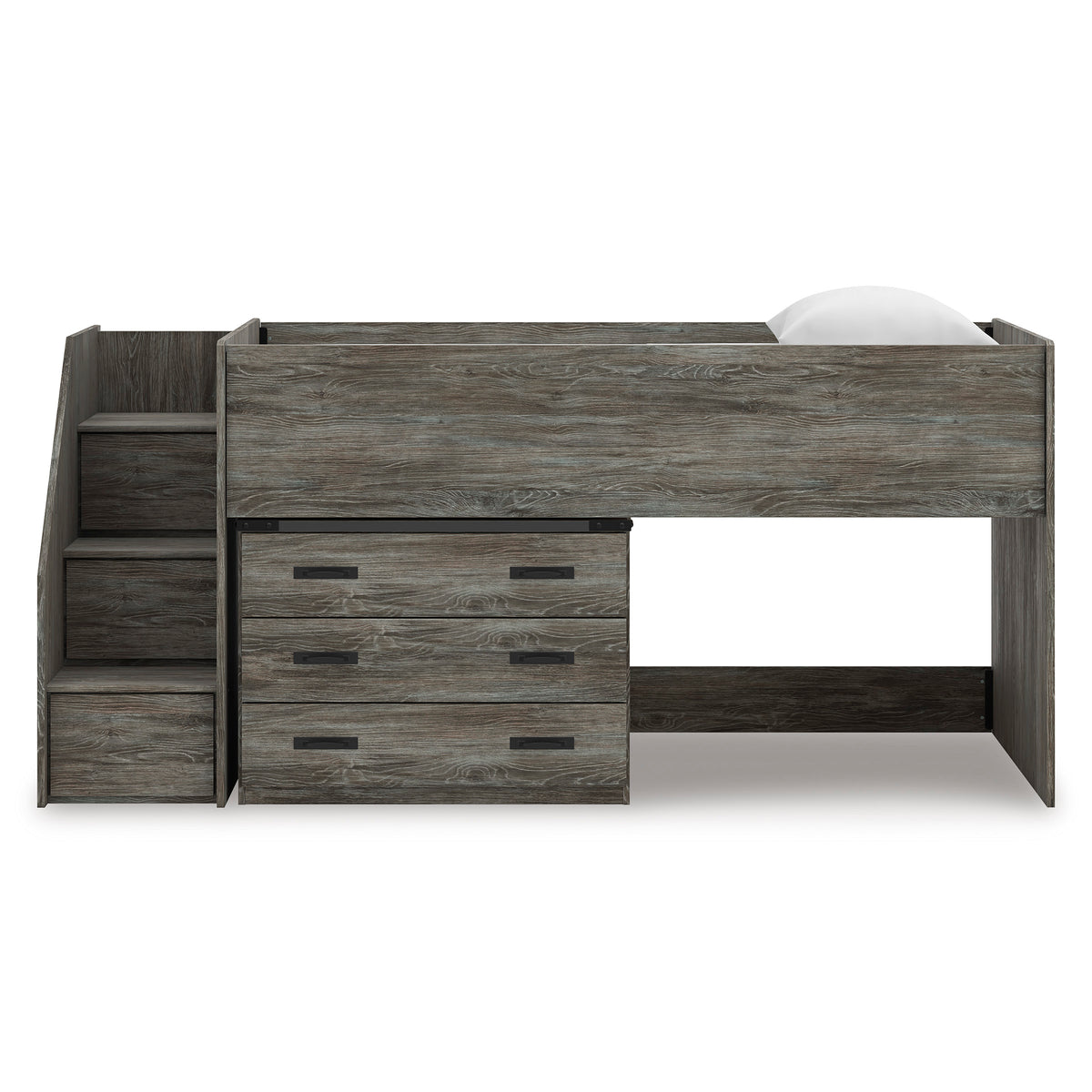 Frandern Twin Loft Bed with Drawer Storage