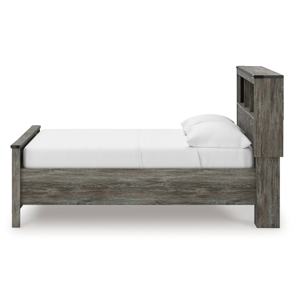 Frandern Bookcase Panel Bed with Storage