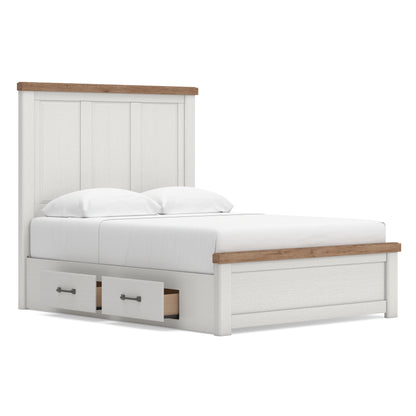 Ashley Savonport Panel Bed with Side Storage Queen