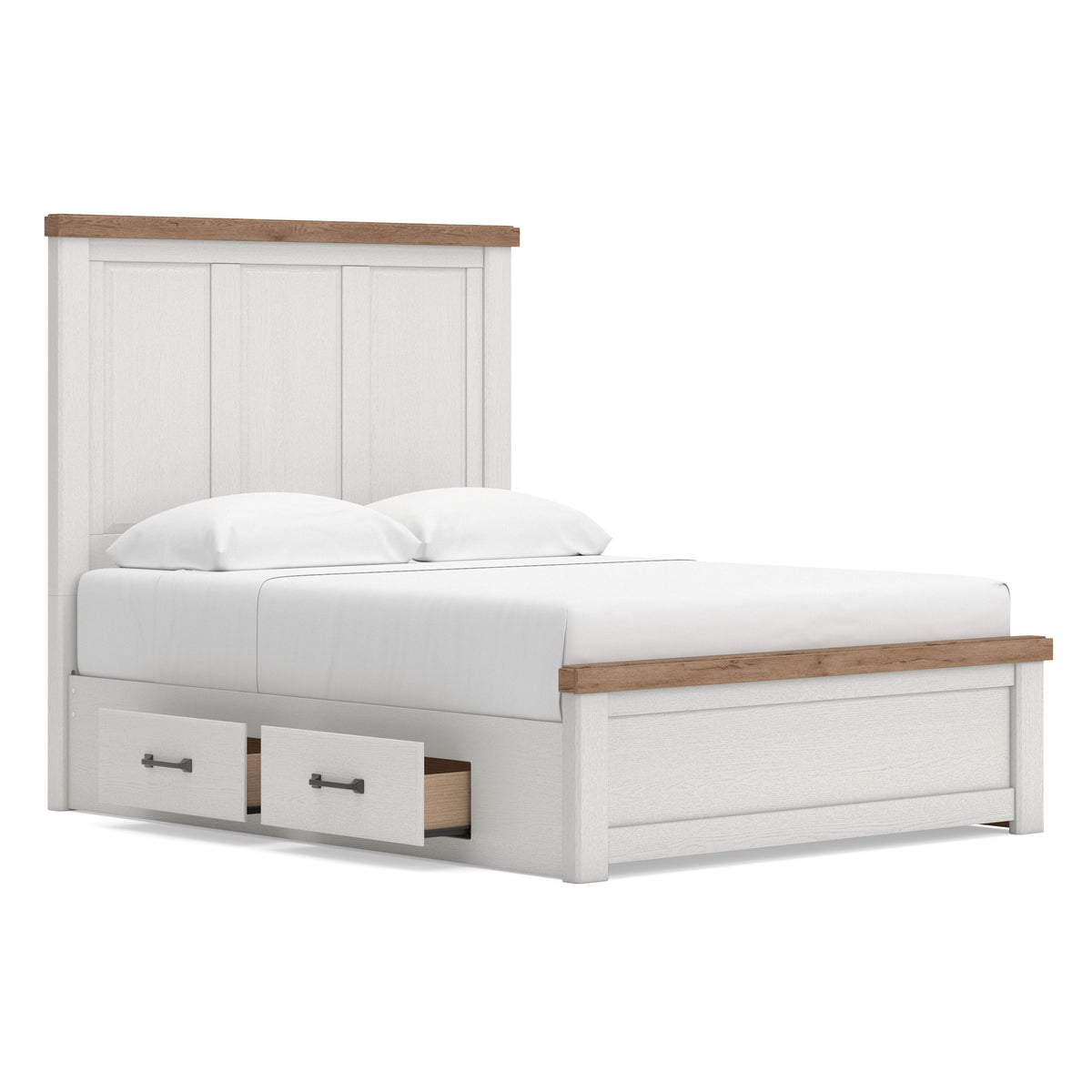 Ashley Savonport Panel Bed with Double Side Storage Queen