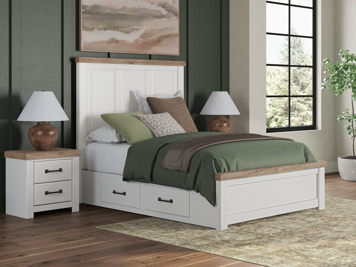 Ashley Savonport Panel Bed with Double Side Storage