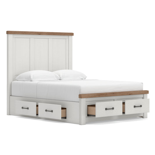Ashley Savonport Panel Triple Storage Bed Queen - alternate view