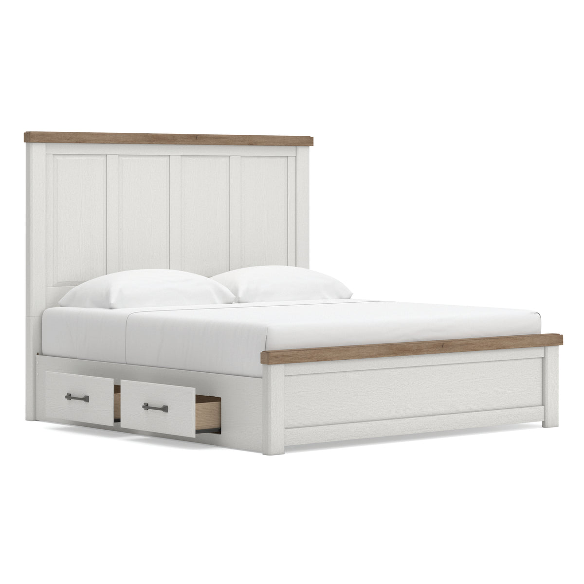 Ashley Savonport Panel Bed with Side Storage King