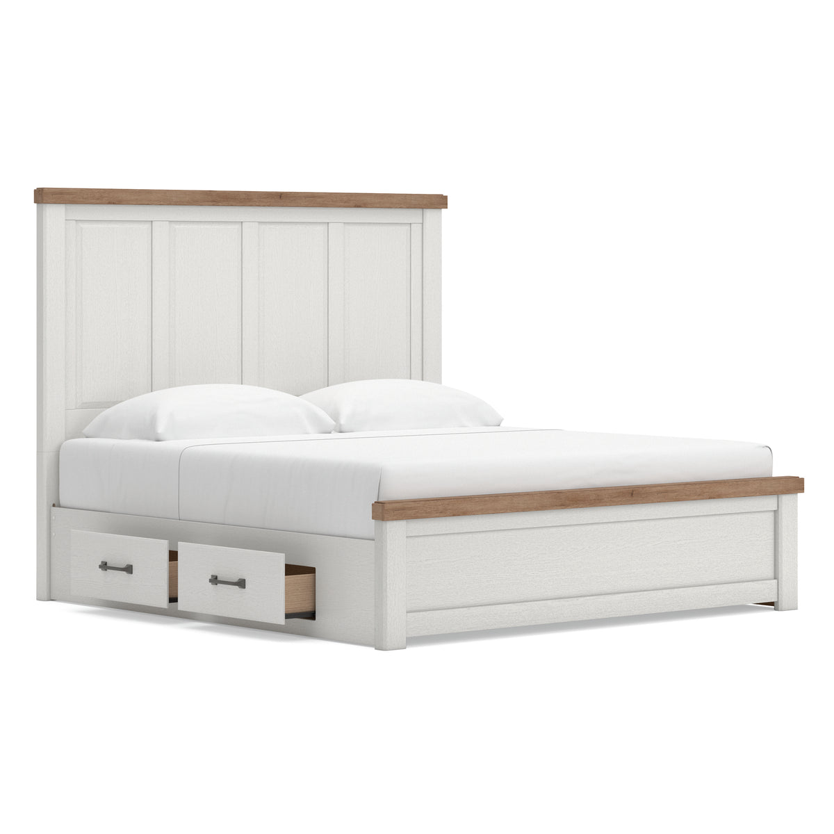 Ashley Savonport Panel Bed with Double Side Storage King