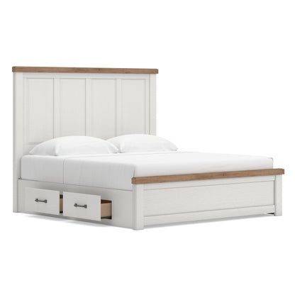 Ashley Savonport Panel Bed with Double Side Storage King