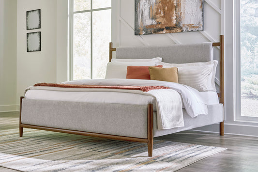 Lyncott Upholstered Panel Bed - alternate view