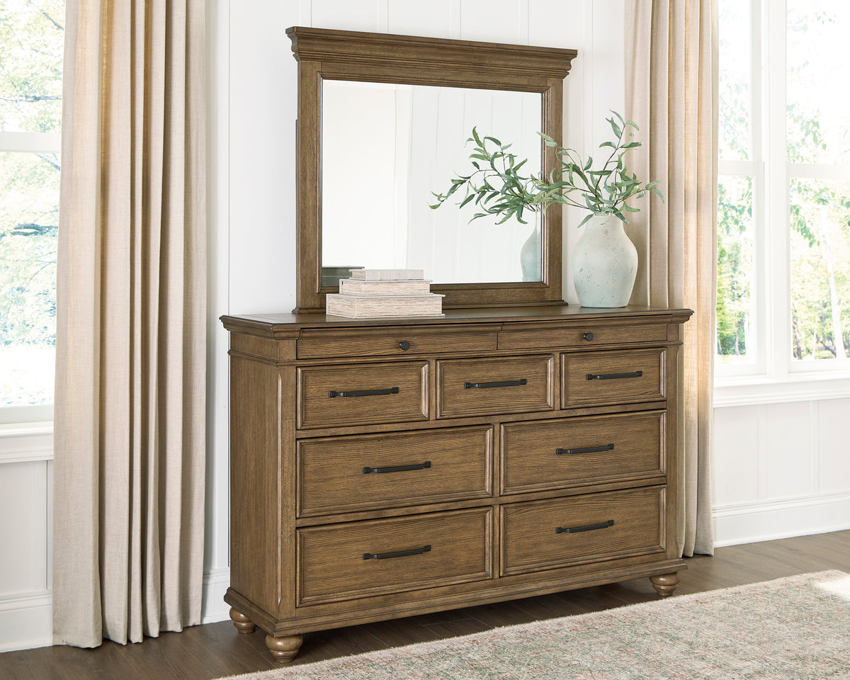 Ashley Waynely Dresser and Mirror