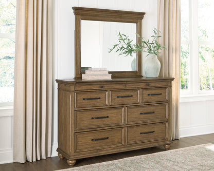 Ashley Waynely Dresser and Mirror