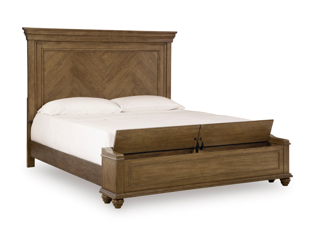 Waynely Panel Storage Bed California King
