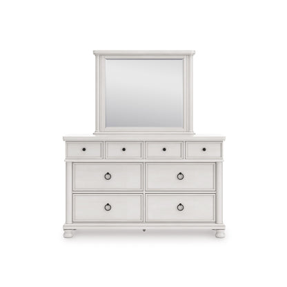 Chadworth Dresser and Mirror Antique White