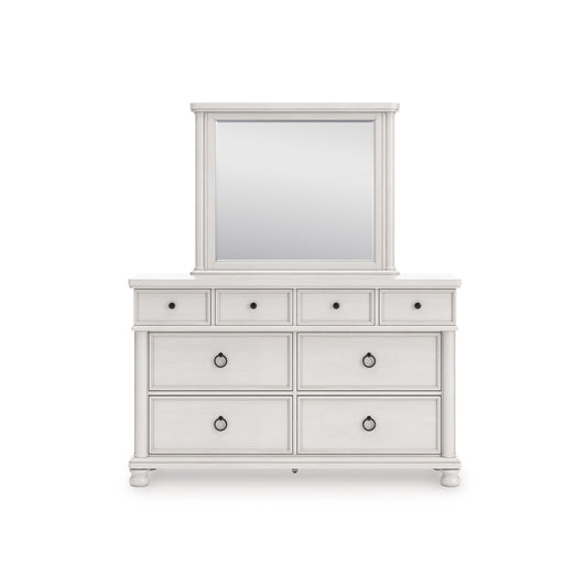 Chadworth Dresser and Mirror Antique White
