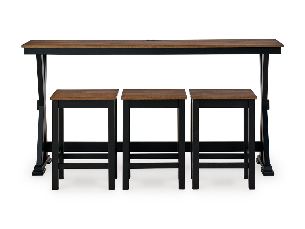 Wildenauer 4-Piece Counter Height Dining Set
