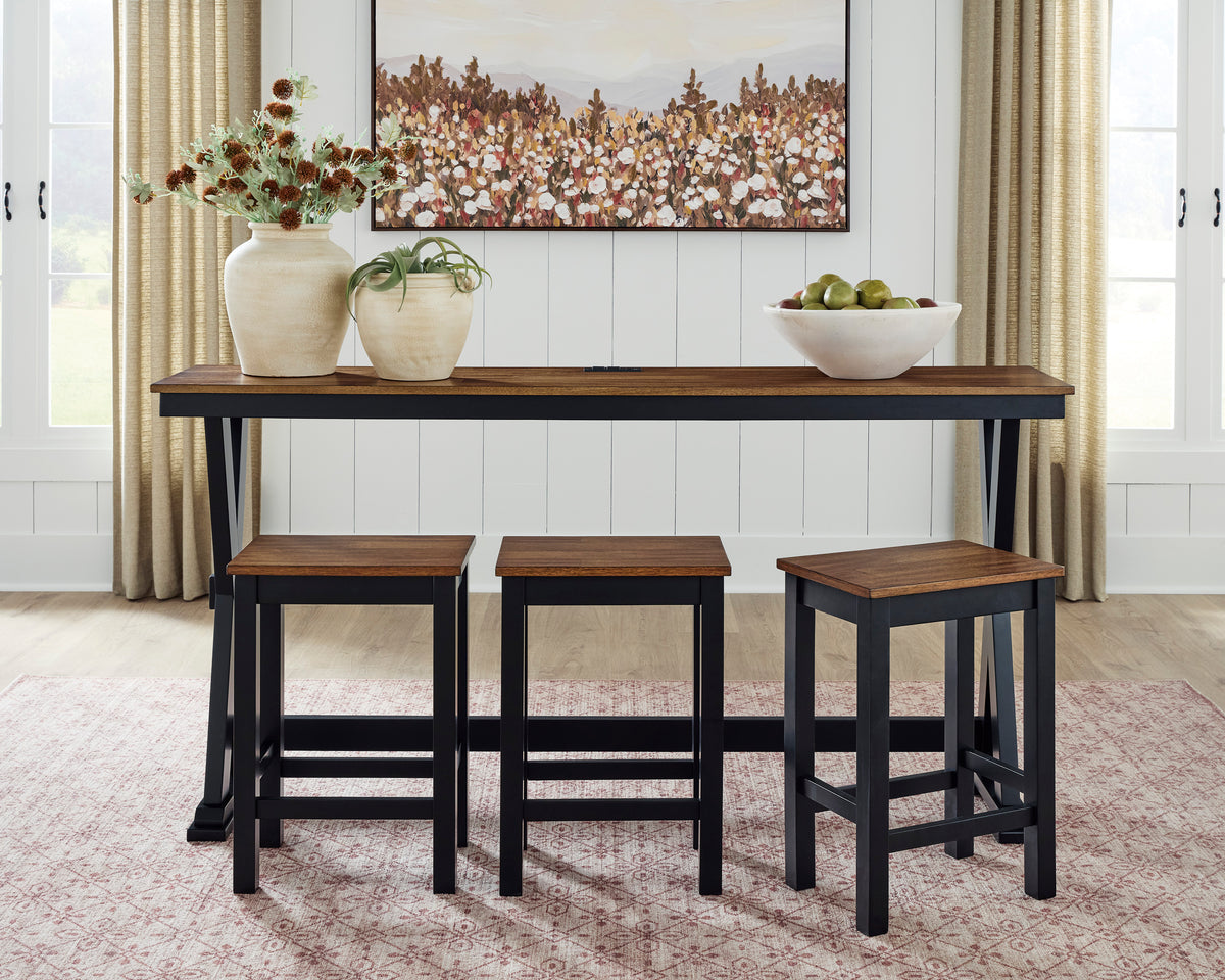 Wildenauer 4-Piece Counter Height Dining Set