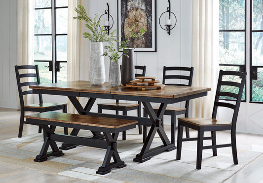 Ashley Wildenauer 6-Piece Dining Table Set - alternate view
