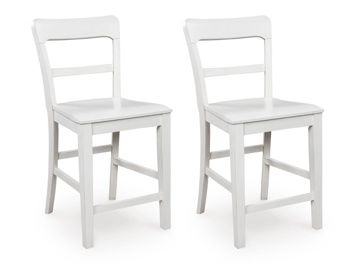 Chadworth Counter Height Barstool (Set of 2) White