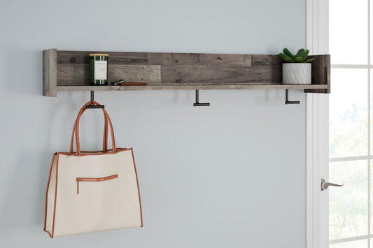 Neilsville Wall Mounted Coat Rack with Shelf and 3 Hooks - alternate view