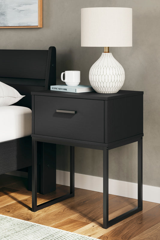 Ashley Socalle 20" 1 Drawer Nightstand - alternate view