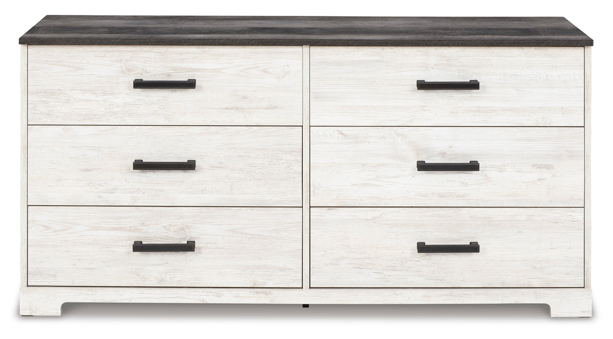 Ashley Shawburn 6 Drawer 60" Dresser 53"