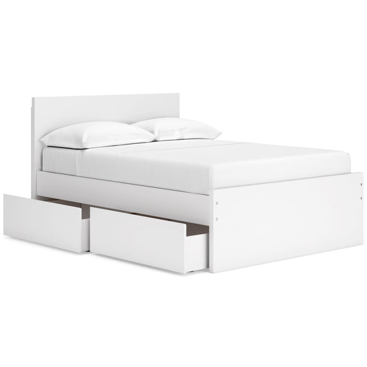 Onita Full Panel Platform Bed with 1 Side Storage - alternate view