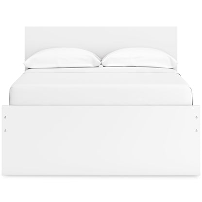 Onita Full Panel Platform Bed with 1 Side Storage