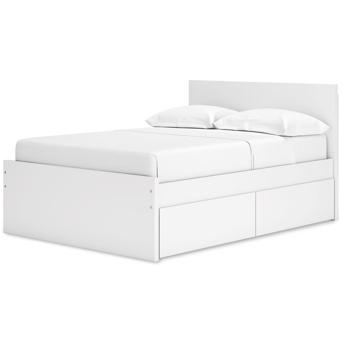 Onita Full Panel Platform Bed with 2 Side Storage