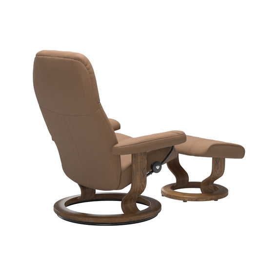 Consul Small Classic Chair and Ottoman - alternate view