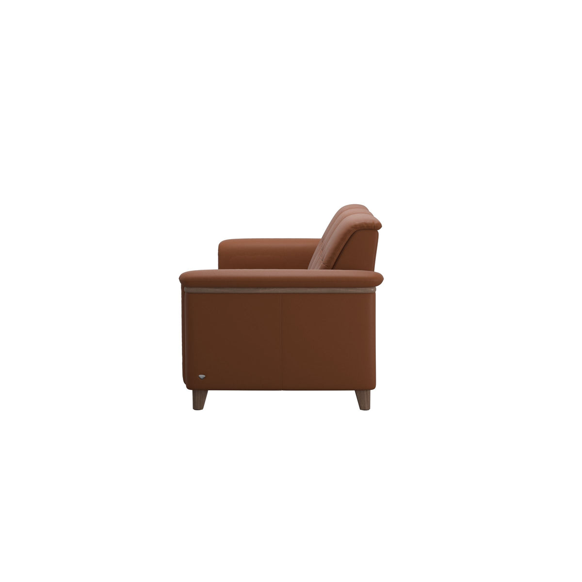Flora Wood Leather Sofa