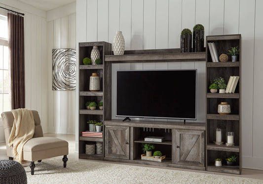 Ashley Wynnlow 4-Piece Entertainment Center with 60" TV Stand - alternate view