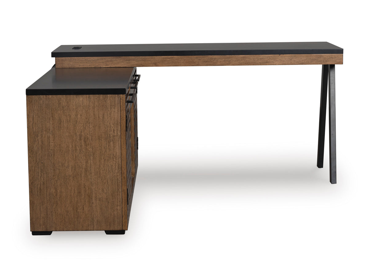 Kallari Credenza with Desk Return