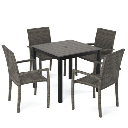 Chalfonte 5-Piece Square 33" Outdoor Patio Dining Set