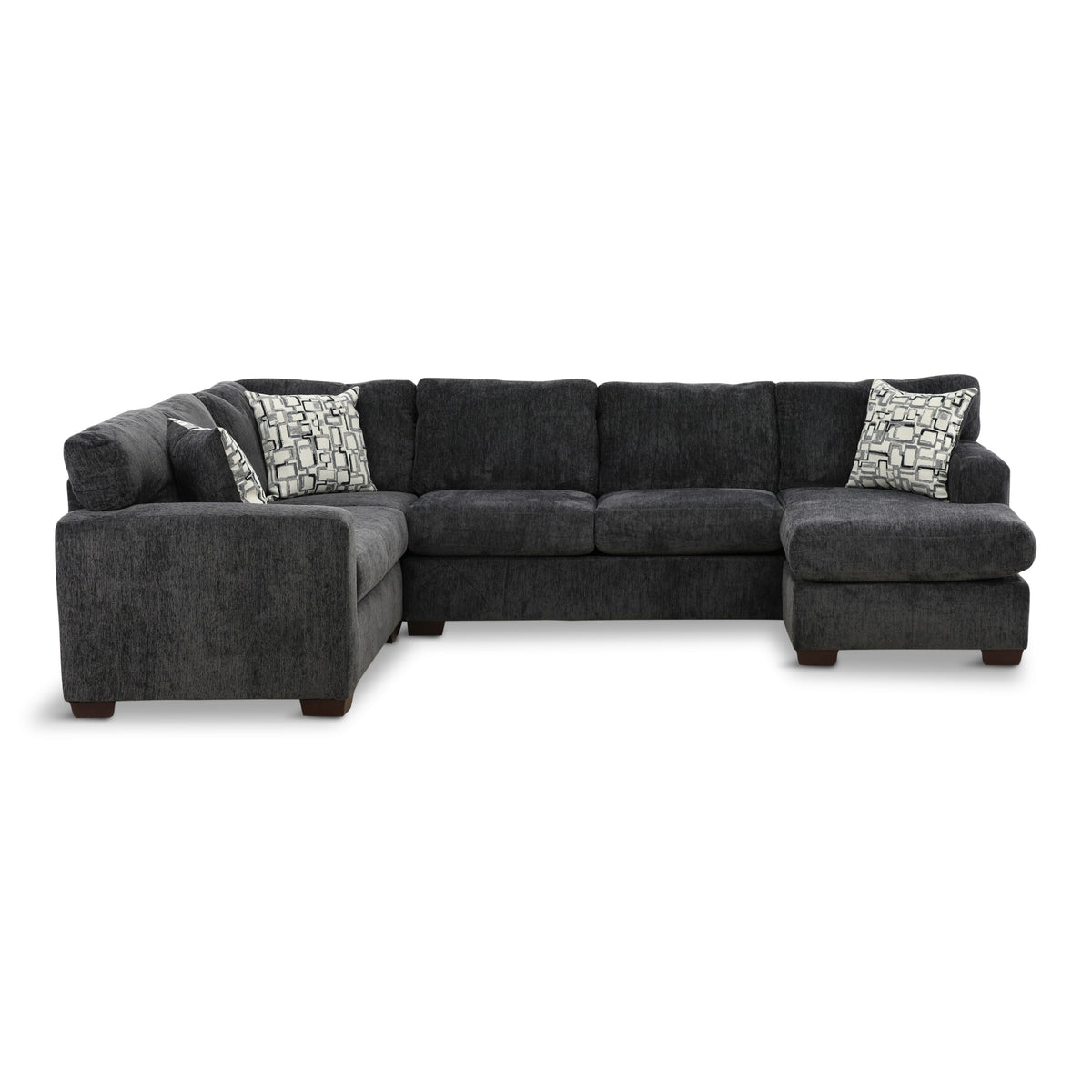 Michelle 2-Piece Right-Facing Sectional Charcoal