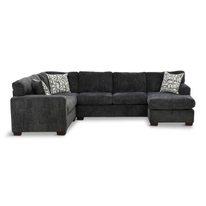 Michelle 2-Piece Right-Facing Sectional Charcoal