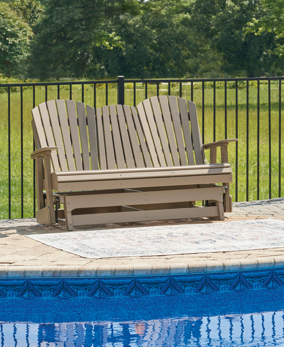 Hyland Wave Outdoor Glider Loveseat
