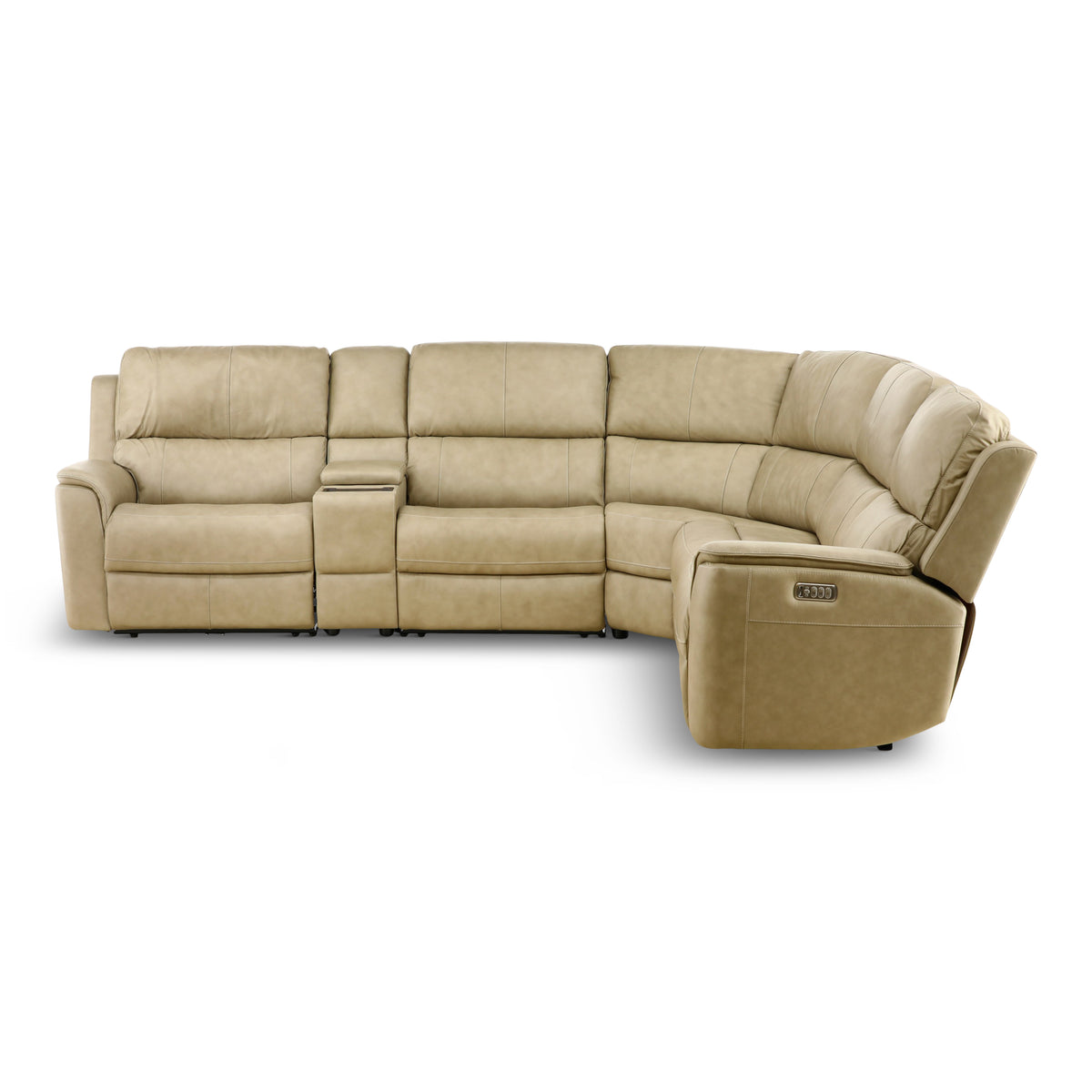 Flexsteel Karson 6-Piece Power Reclining Leather Sectional