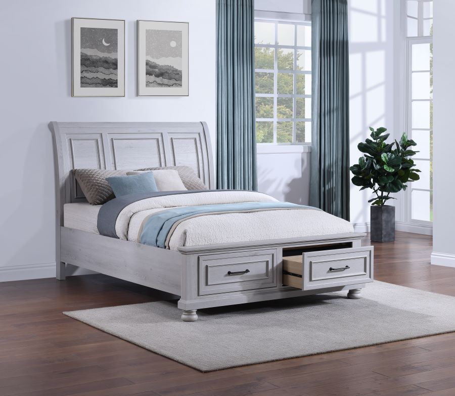 Weston King Storage Bed Dove Gray