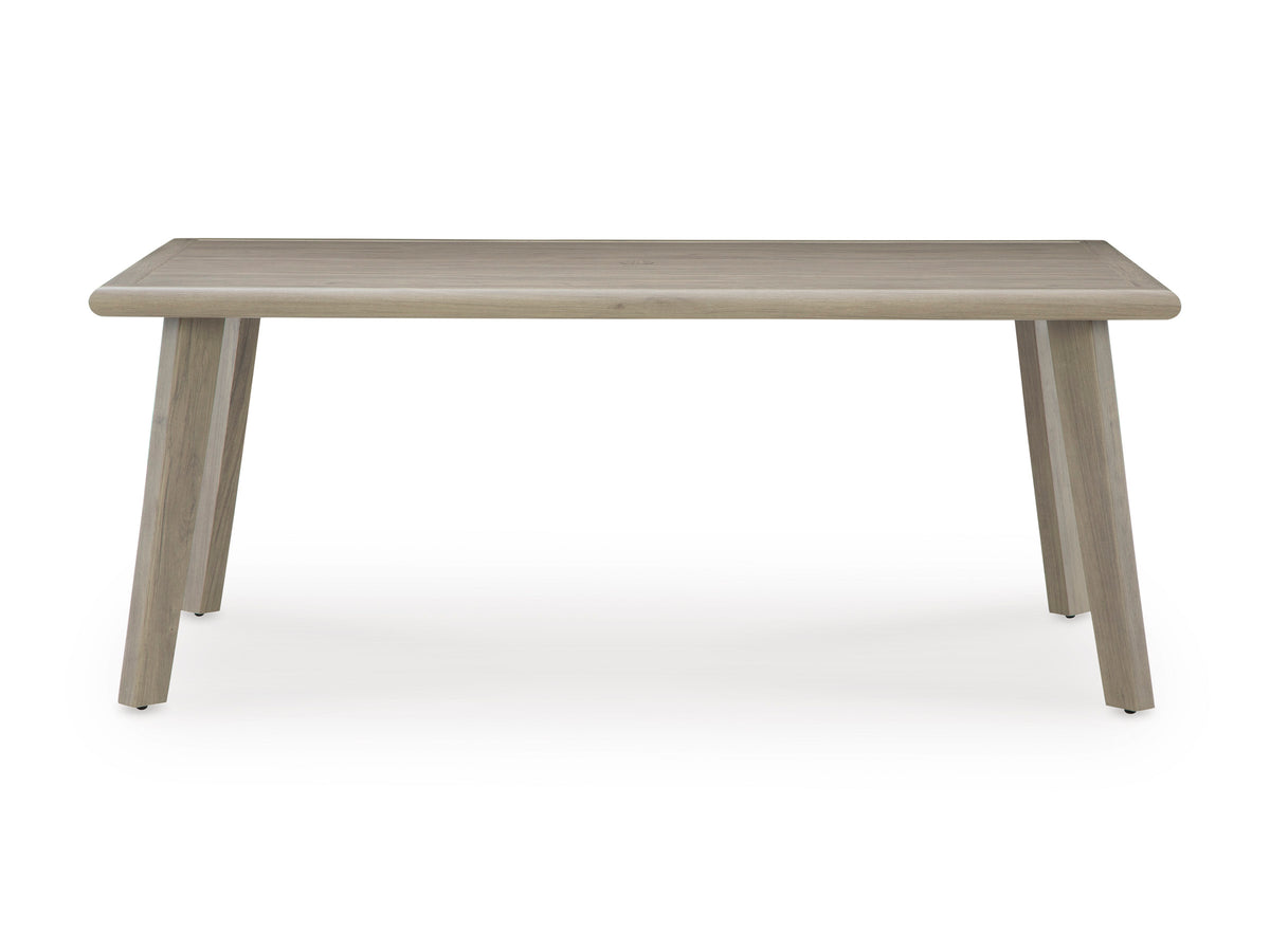 Ashley Carisbo Outdoor Patio Dining Table with Umbrella Option
