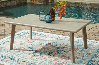 Ashley Carisbo Outdoor Patio Dining Table with Umbrella Option