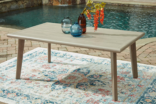 Ashley Carisbo Outdoor Patio Dining Table with Umbrella Option - alternate view