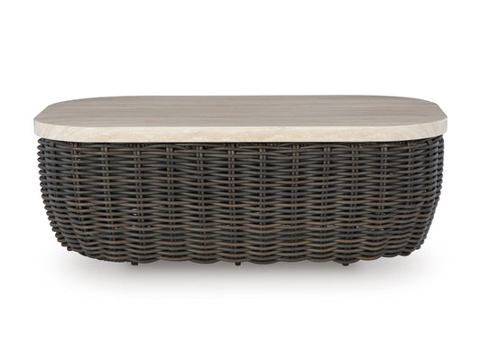 Ashley Kimora Outdoor Patio Rectangular Cocktail Table