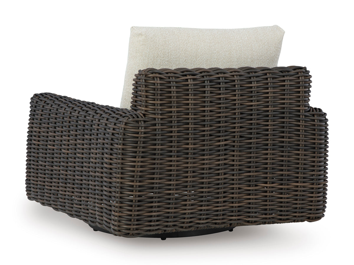 Ashley Kimora Outdoor Patio Swivel Glider Lounge Chair