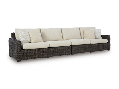 Ashley Kimora 2-Piece Outdoor Patio Loveseat with Cushion