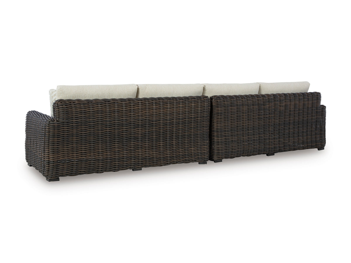 Ashley Kimora 2-Piece Outdoor Patio Loveseat with Cushion